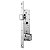 FECHADURA STAM 601/33 EXTERNA, ESPELHO CROMADO - Imagem 2