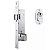 FECHADURA STAM 601 PIVOTANTE ROLETE, ESPELHO CROMADO - Imagem 1