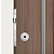 FECHADURA STAM 800 PIVOTANTE ROLETE TETRA, ROSETA REDONDA CROMADA - Imagem 2