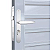 FECHADURA STAM 401/33 EXTERNA, ESPELHO INOX - Imagem 3