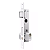FECHADURA STAM 401/33 EXTERNA, ESPELHO BRANCO - Imagem 2