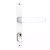 FECHADURA STAM 401/33 EXTERNA, ESPELHO BRANCO - Imagem 1