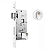 FECHADURA STAM 803 PIVOTANTE ROLETE, ROSETA REDONDA BRANCA - Imagem 1