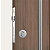 FECHADURA STAM 803 PIVOTANTE ROLETE, ROSETA REDONDA ESCOVADO - Imagem 2