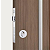 FECHADURA STAM 803 PIVOTANTE ROLETE, ROSETA REDONDA CROMADA - Imagem 2
