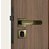 FECHADURA STAM 803/21 EXTERNA ROSETA QUADRADA ANTIQUE - Imagem 2