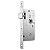 FECHADURA STAM 823/21 BANHEIRO, ROSETA REDONDA INOX - Imagem 3