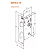 FECHADURA STAM 823/21 BANHEIRO, ROSETA QUADRADA INOX ESCOVADO - Imagem 3