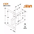 FECHADURA STAM 1001 TETRA SIMPLES, ROSETA REDONDA INOX - Imagem 2