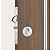 FECHADURA STAM 950 PORTA DE CORRER EXTERNA, ROSETA REDONDA CROMADA - Imagem 4