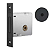 FECHADURA STAM 1004 (SIMPLES) ROSETA REDONDA PRETO FOSCO - Imagem 1