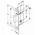 FECHADURA STAM 1003 TETRA (SIMPLES) ROSETA RETANGULAR CROMADA - Imagem 3