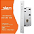 FECHADURA STAM 1003 TETRA (SIMPLES) ROSETA RETANGULAR CROMADA - Imagem 2