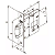 FECHADURA STAM 1005 PIVOTANTE ROLETE TETRA, ROSETA QUADRADA CROMADA - Imagem 2