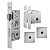 FECHADURA STAM KIT 800 PIVOTANTE ROLETE TETRA, ROSETA QUADRADA ESCOVADO - Imagem 1