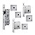 FECHADURA STAM KIT 800 PIVOTANTE ROLETE TETRA, ROSETA QUADRADA CROMADA - Imagem 2