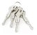 FECHADURA STAM KIT 800 PIVOTANTE ROLETE TETRA, ROSETA QUADRADA CROMADA - Imagem 3