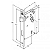FECHADURA STAM CLASSIC 3000 INTERNA, ROSETA QUADRADA CROMADA - Imagem 2