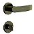 FECHADURA 3F 813E 55 BANHEIRO, ROSETA REDONDA  ANTIQUE - Imagem 1