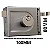 FECHADURA PADO 525/100 SOBREPOR INOX POLIDO - Imagem 3