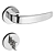 Fechadura pado vic 930-40 banheiro roseta redonda cromada - Imagem 1