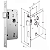 FECHADURA STAM 813/21 INTERNA, ROSETA QUADRADA CROMADA - Imagem 2