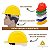 Capacete de segurança amarelo deltaplus - Imagem 2