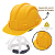 Capacete de segurança amarelo deltaplus - Imagem 3
