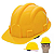 Capacete de segurança amarelo deltaplus - Imagem 5