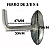 Suporte haste para fixar corrimão, 3/8 x 5 - Imagem 2