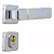 Fechadura mgm capri externa roseta quadrada cromada - Imagem 1