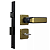 Fechadura mgm firenze wc roseta quadrada bronze latonado - Imagem 3