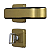Fechadura mgm firenze wc roseta quadrada bronze latonado - Imagem 1