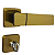 Fechadura mgm capri wc roseta quadrada bronze latonado - Imagem 1