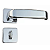 Fechadura mgm firenze wc roseta quadrada cromada - Imagem 1