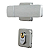 Fechadura mgm capri externa roseta quadrada aluminio - Imagem 3