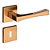 Fechadura pado vivaldi 885 - 55 interna roseta quadrada red gold escovado - Imagem 1