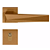 Fechadura pado ascot rq2 - 55 externa roseta quadrada red gold escovado - Imagem 1