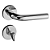 Fechadura pado concept 470-40 banheiro roseta redonda inox polido - Imagem 1