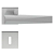 Fechadura pado ascot rq2 - 55 interna roseta quadrada acetinado escovado - Imagem 1