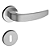 Fechadura pado vic 930-40 interna roseta redonda acetinado escovado - Imagem 1