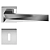 Fechadura pado ascot rq2 - 55 interna roseta quadrada cromada - Imagem 1