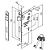 Fechadura pado ascot rq2 - 55 interna roseta quadrada cromada - Imagem 2