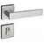 Fechadura pado retro 411 - 55 externa roseta quadrada acetinado escovado - Imagem 1