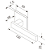 Fechadura pado retro 411 - 55 externa roseta quadrada acetinado escovado - Imagem 3