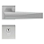 Fechadura pado ascot rq2 - 55 externa roseta quadrada acetinado escovado - Imagem 1
