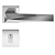 Fechadura pado ascot rq2 - 55 externa roseta quadrada cromada - Imagem 1