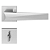 Fechadura pado ascot rq2 - 55 banheiro roseta quadrada cromada - Imagem 1