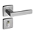 Fechadura pado concept 471-40 externa roseta quadrada inox escovado - Imagem 1