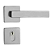 Fechadura pado concept 471-40 externa roseta quadrada inox escovado - Imagem 3